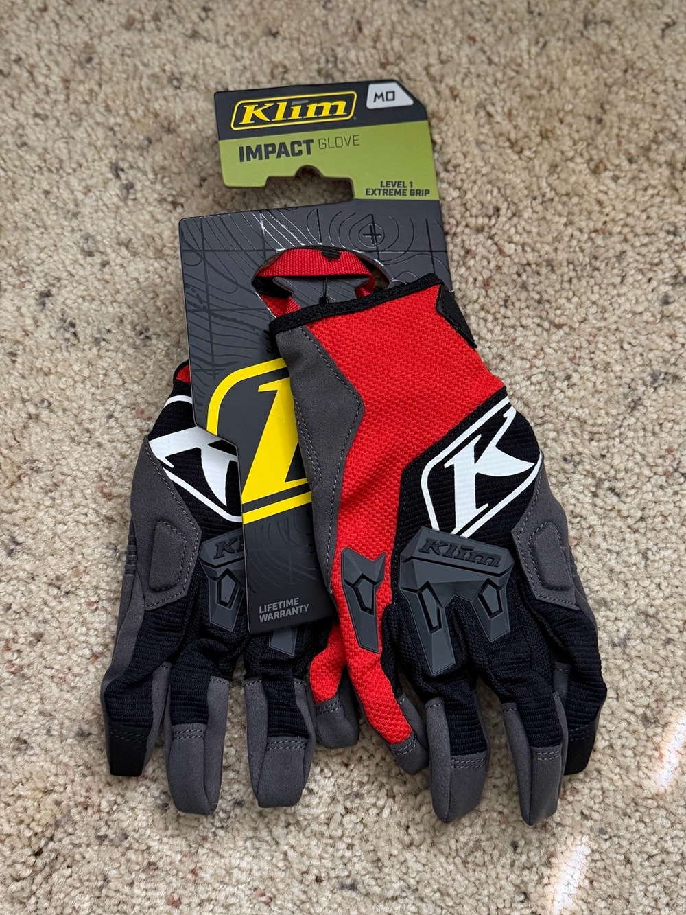 KLIM Impact Glove High Risk Red